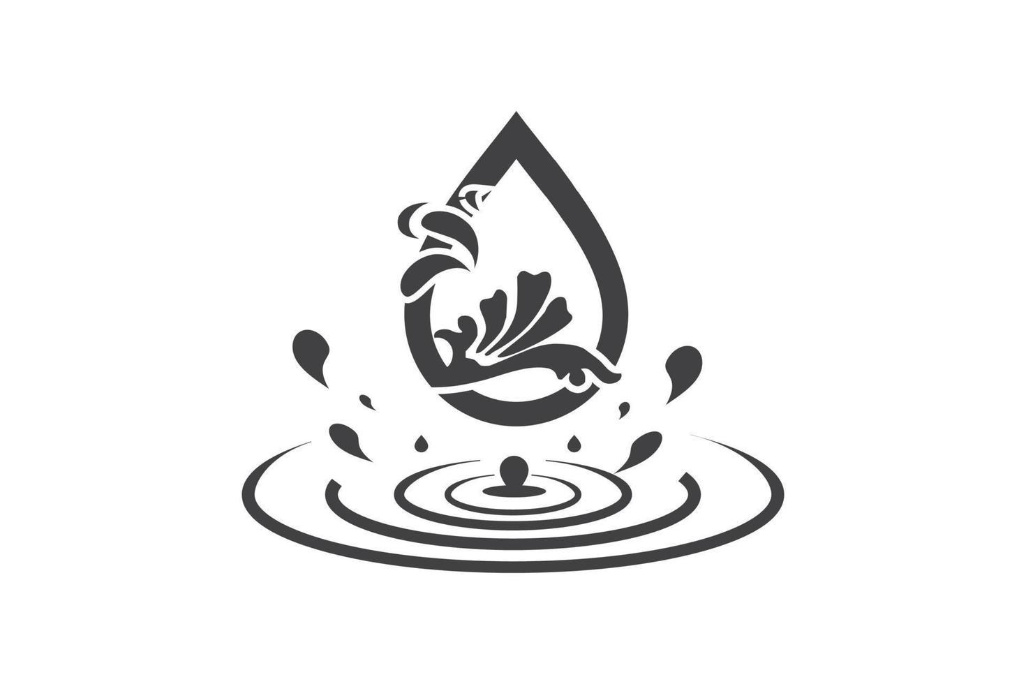 natuurlijk water icoon. water laten vallen teken. vector illustratie elementen