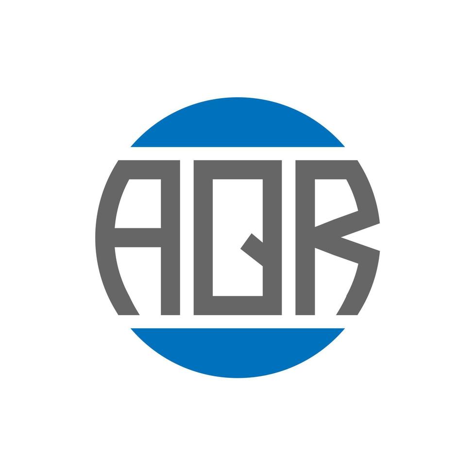 aqr brief logo ontwerp Aan wit achtergrond. aqr creatief initialen cirkel logo concept. aqr brief ontwerp. vector
