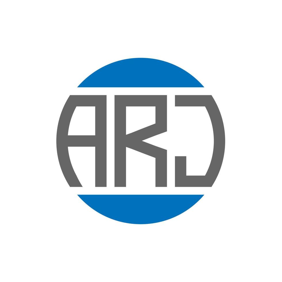 arj brief logo ontwerp Aan wit achtergrond. arj creatief initialen cirkel logo concept. arj brief ontwerp. vector