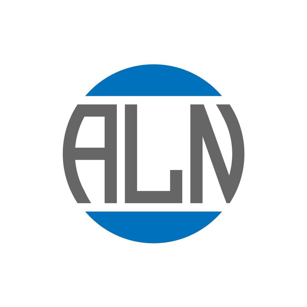 aln brief logo ontwerp Aan wit achtergrond. aln creatief initialen cirkel logo concept. aln brief ontwerp. vector