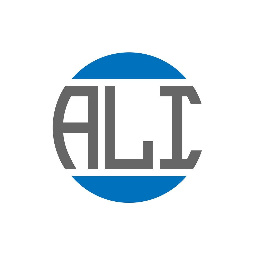 ali brief logo ontwerp Aan wit achtergrond. ali creatief initialen cirkel logo concept. ali brief ontwerp. vector