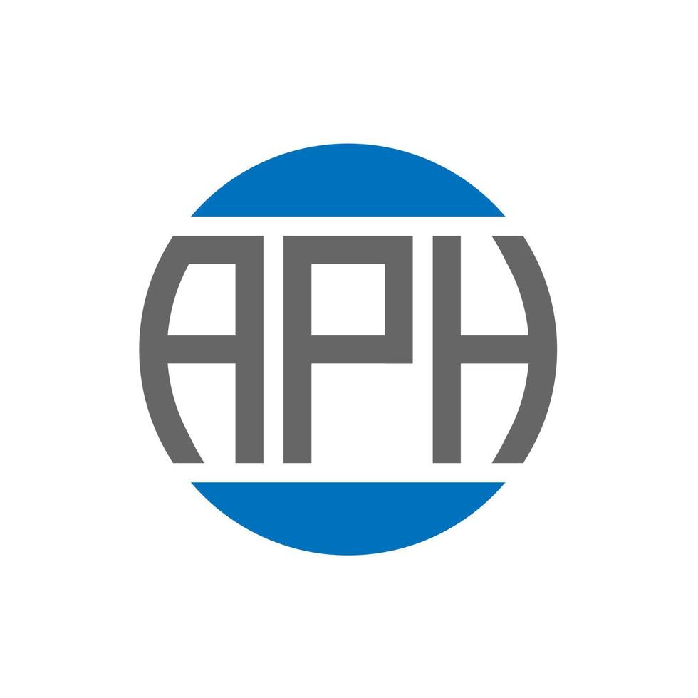 aph brief logo ontwerp Aan wit achtergrond. aph creatief initialen cirkel logo concept. aph brief ontwerp. vector