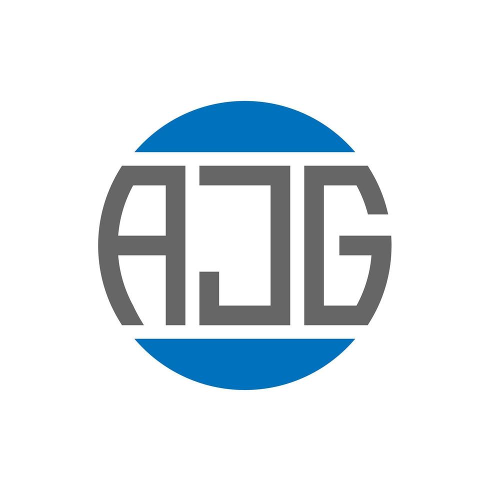 ajg brief logo ontwerp Aan wit achtergrond. ajg creatief initialen cirkel logo concept. ajg brief ontwerp. vector