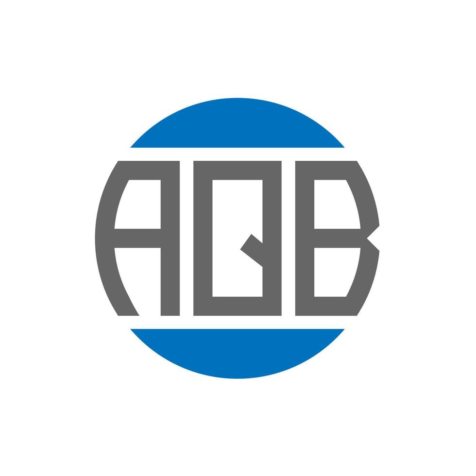 aqb brief logo ontwerp Aan wit achtergrond. aqb creatief initialen cirkel logo concept. aqb brief ontwerp. vector