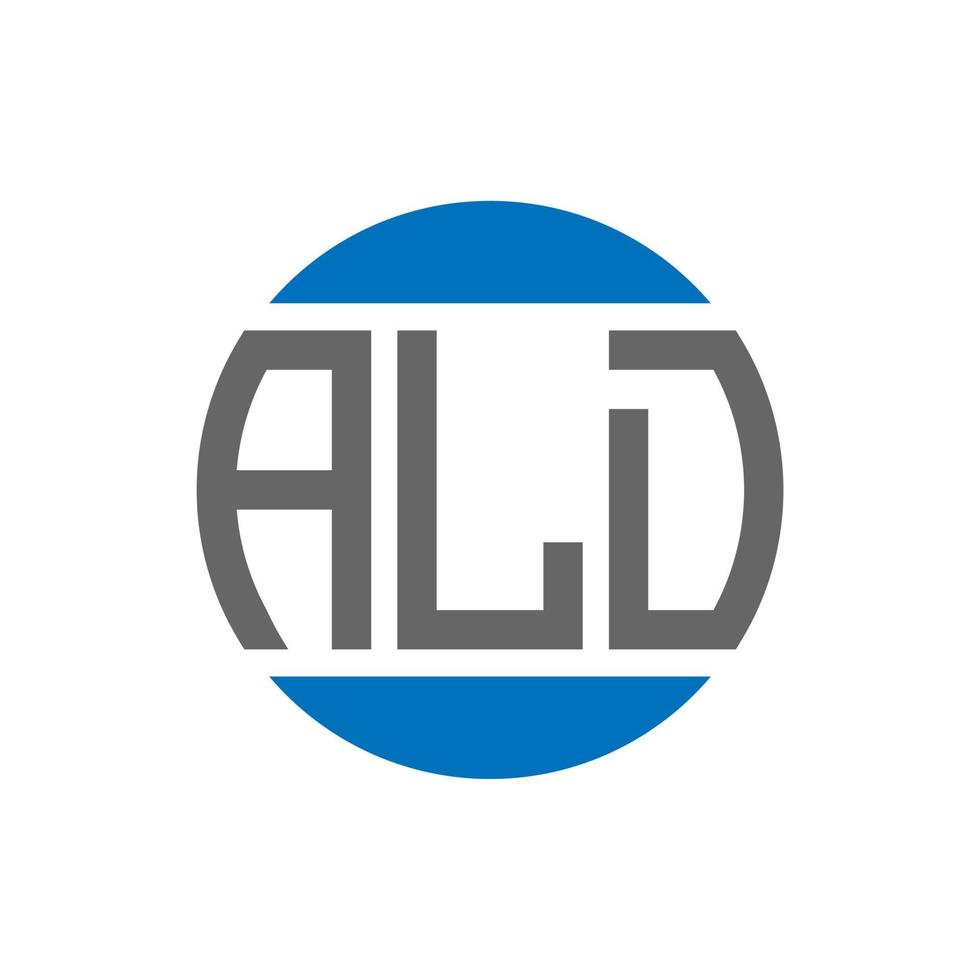 ald brief logo ontwerp Aan wit achtergrond. ald creatief initialen cirkel logo concept. ald brief ontwerp. vector