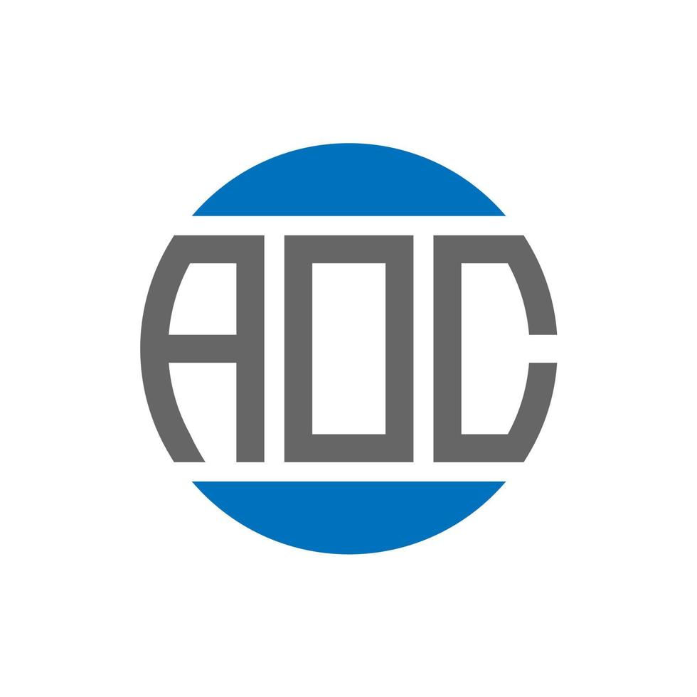 aoc brief logo ontwerp Aan wit achtergrond. aoc creatief initialen cirkel logo concept. aoc brief ontwerp. vector