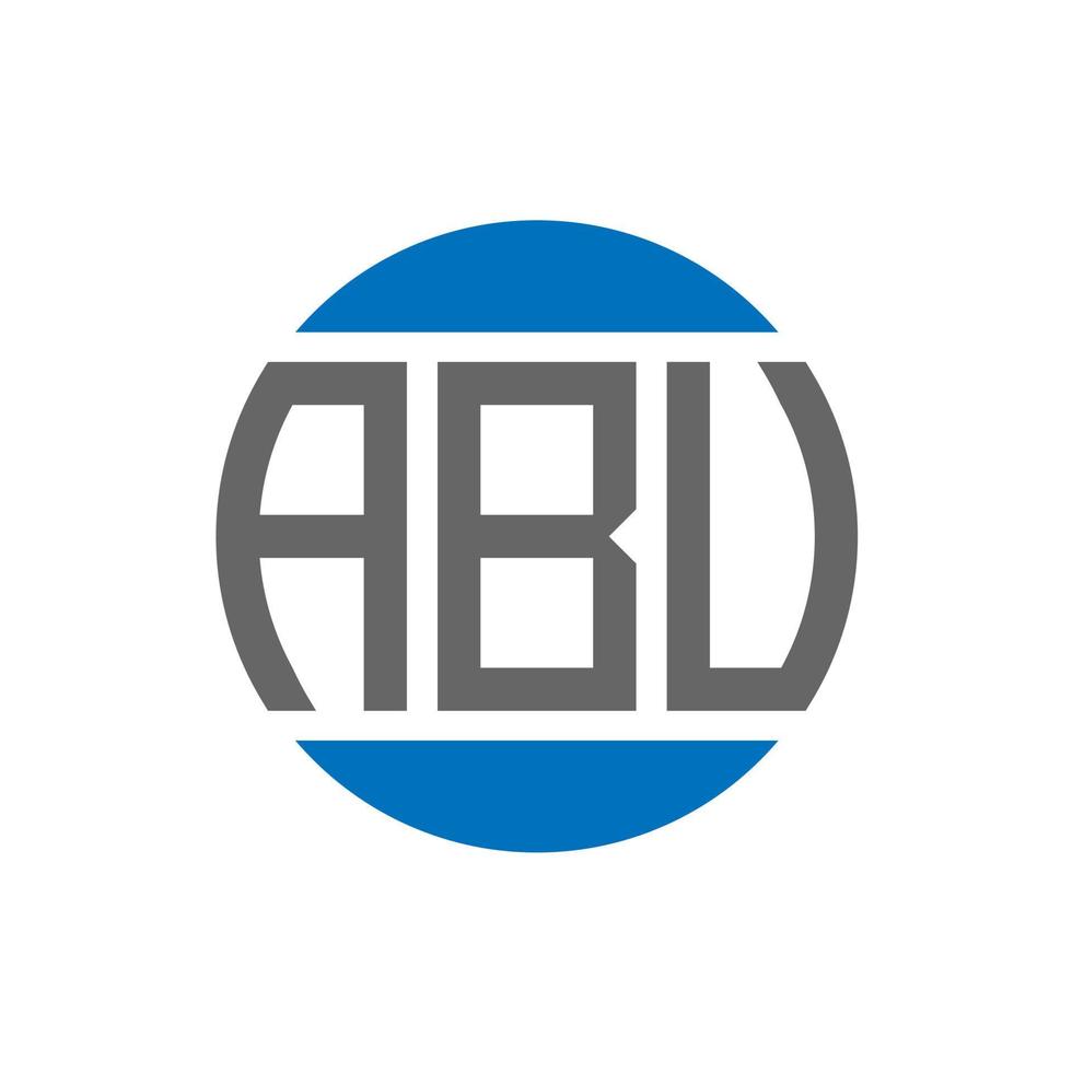 abu brief logo ontwerp Aan wit achtergrond. abu creatief initialen cirkel logo concept. abu brief ontwerp. vector