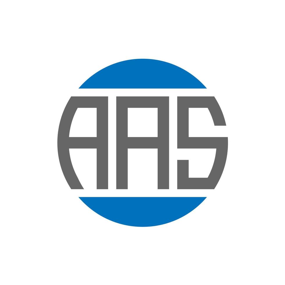 aas brief logo ontwerp Aan wit achtergrond. aas creatief initialen cirkel logo concept. aas brief ontwerp. vector