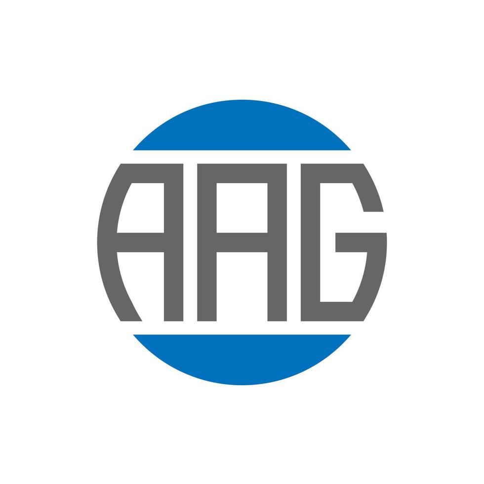 aag brief logo ontwerp Aan wit achtergrond. aag creatief initialen cirkel logo concept. aag brief ontwerp. vector