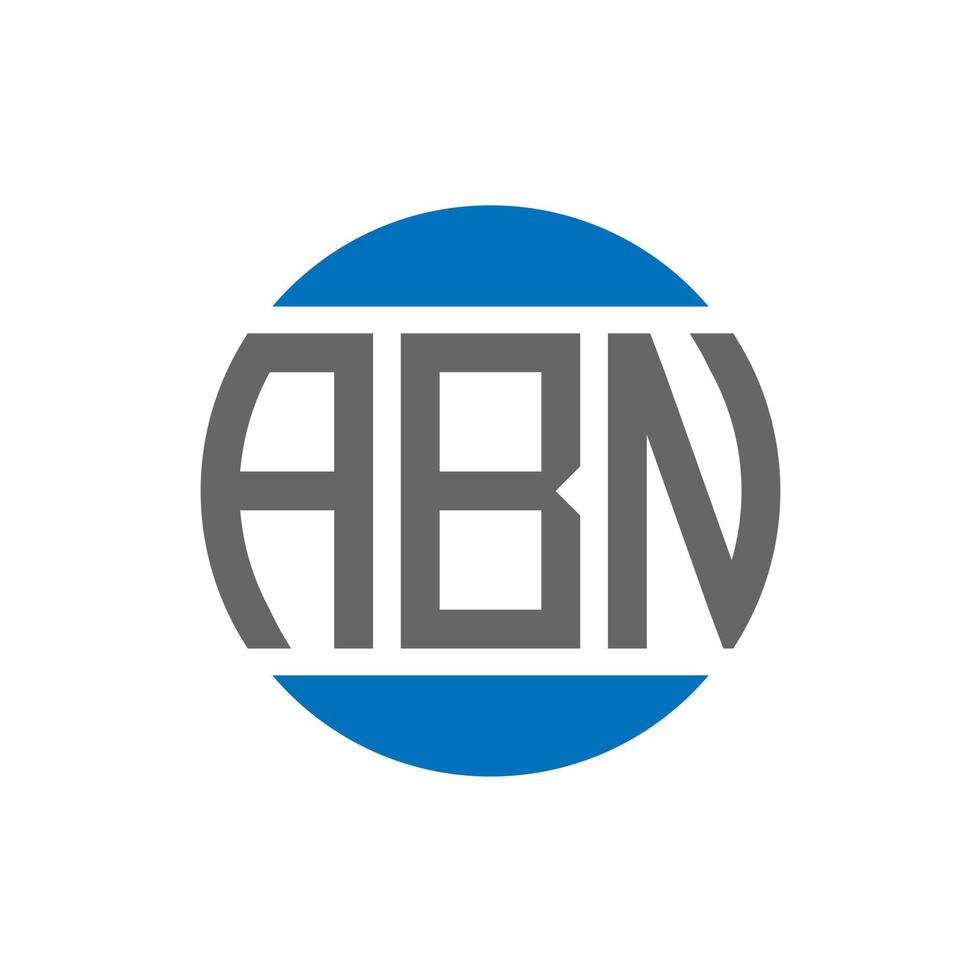 abn brief logo ontwerp Aan wit achtergrond. abn creatief initialen cirkel logo concept. abn brief ontwerp. vector