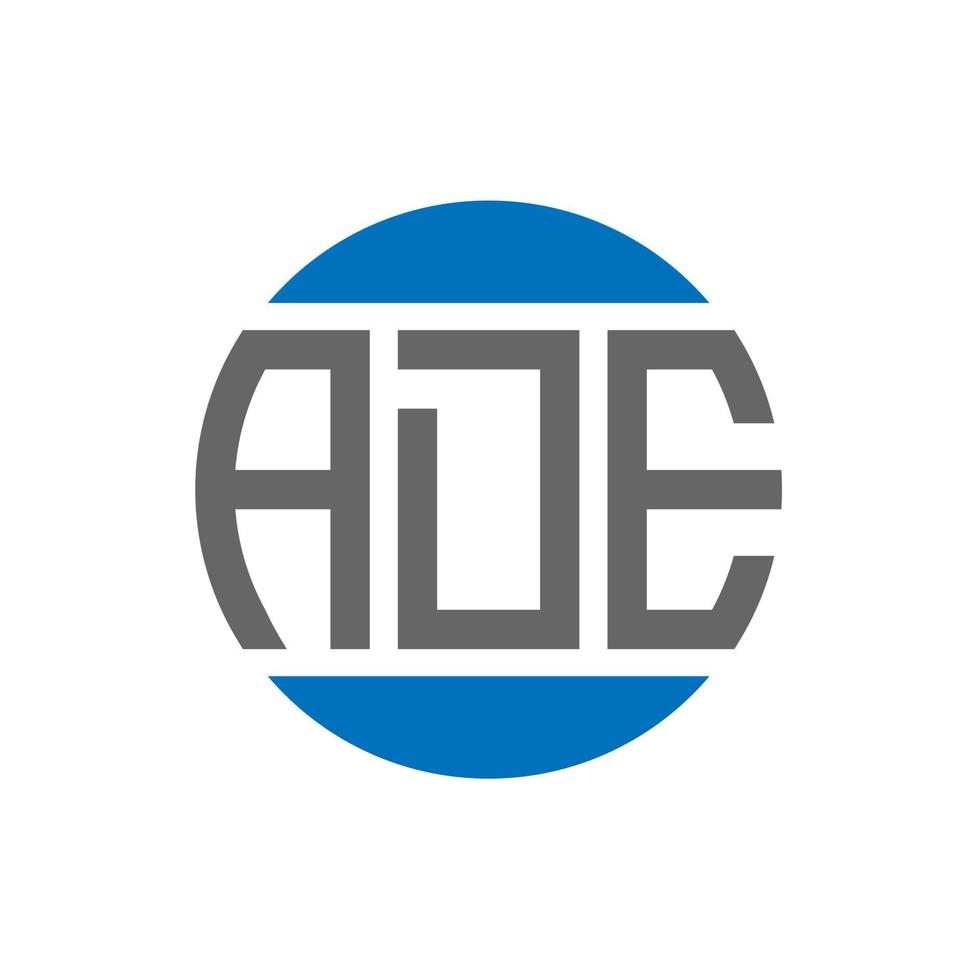 ade brief logo ontwerp Aan wit achtergrond. ade creatief initialen cirkel logo concept. ade brief ontwerp. vector