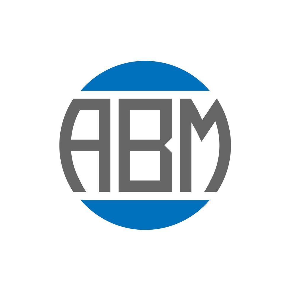 abm brief logo ontwerp Aan wit achtergrond. abm creatief initialen cirkel logo concept. abm brief ontwerp. vector