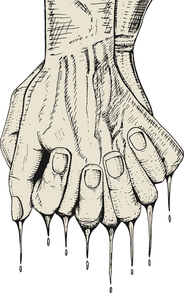 Holding hand- illustratie vector