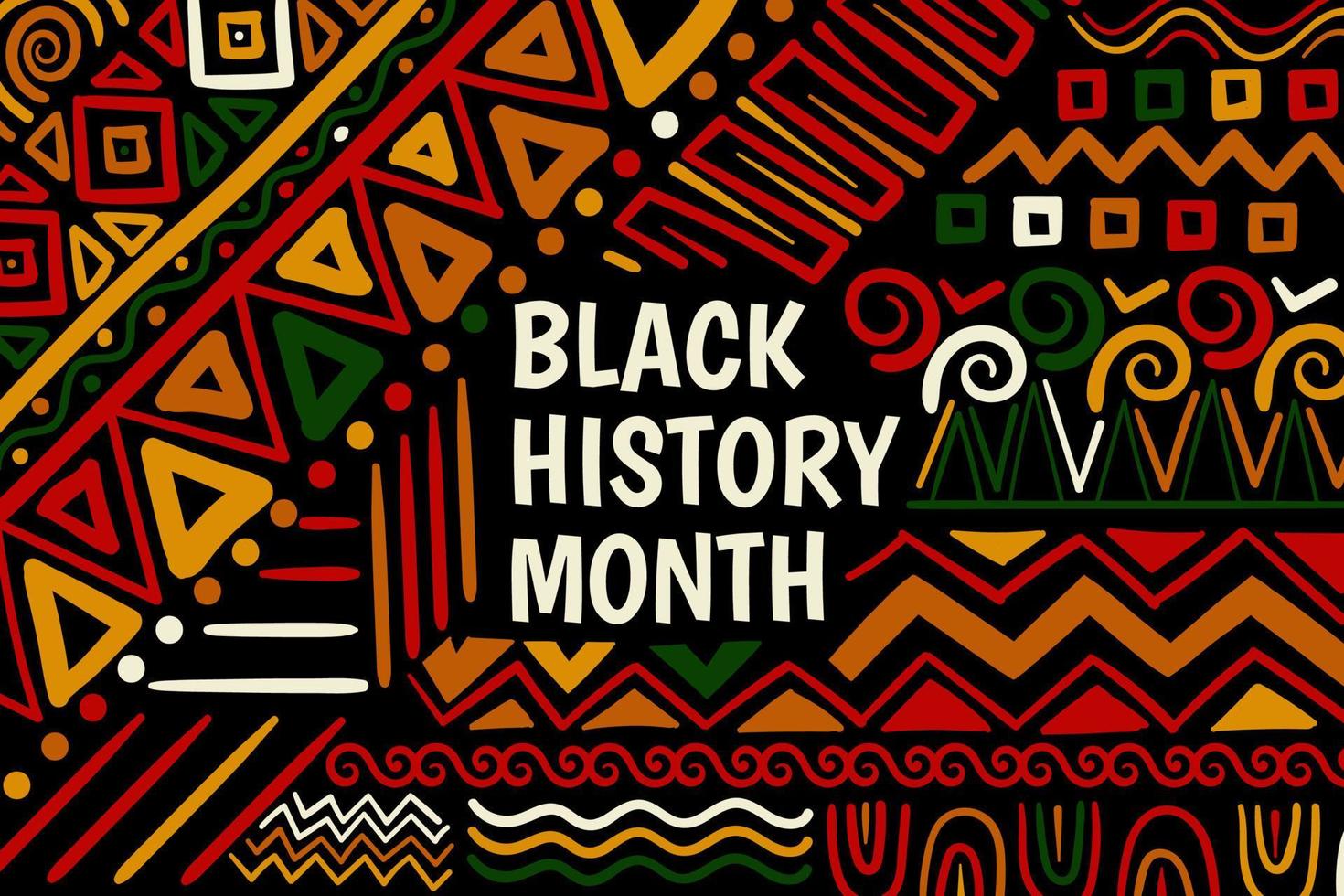abstract zwart geschiedenis maand achtergrond met patroon vector