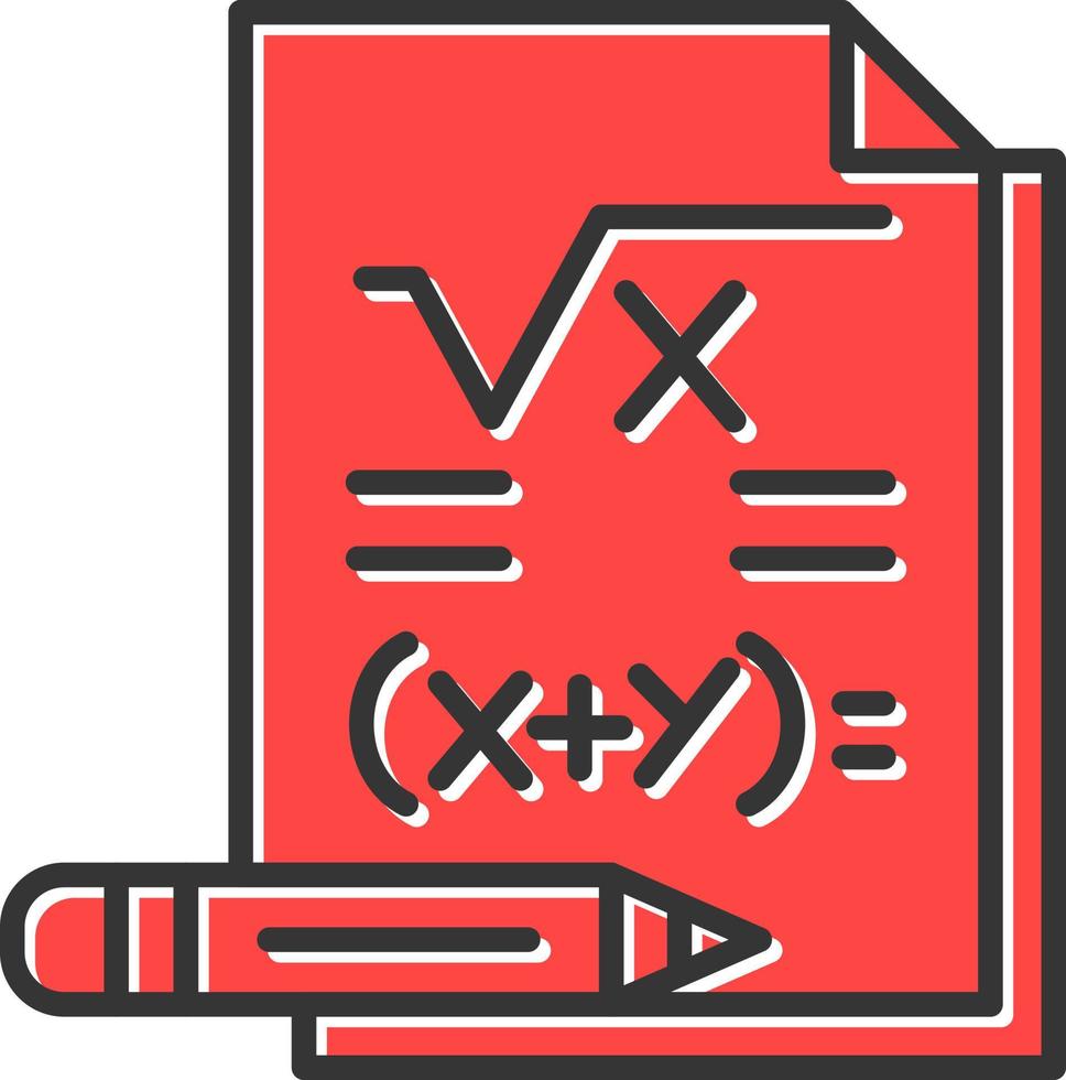 wiskunde creatief icoon ontwerp vector