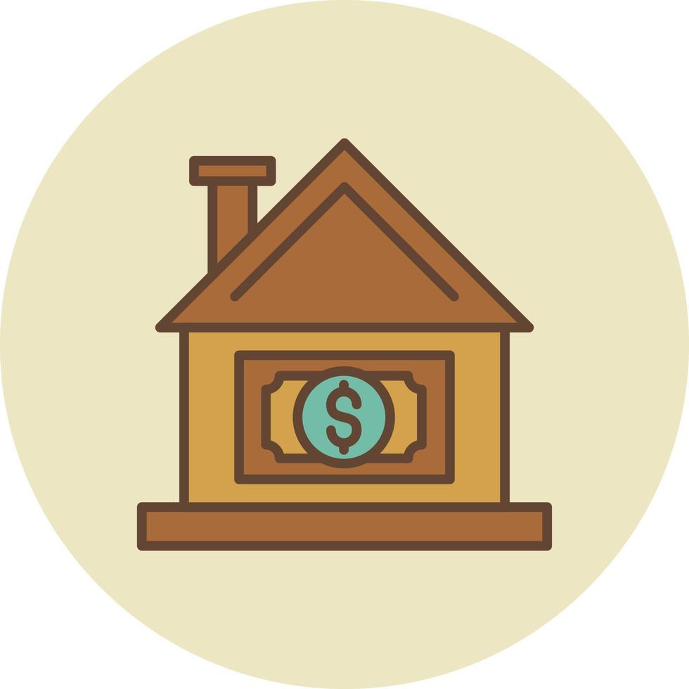 huis prijs creatief icoon ontwerp vector
