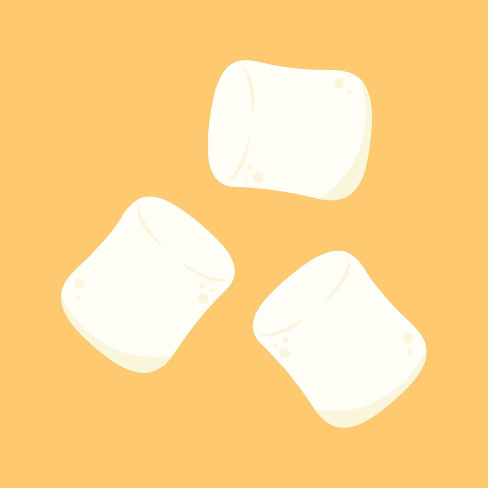 marshmallow cartoon vector. marshmallow-logo-ontwerp. heemst icoon. vector