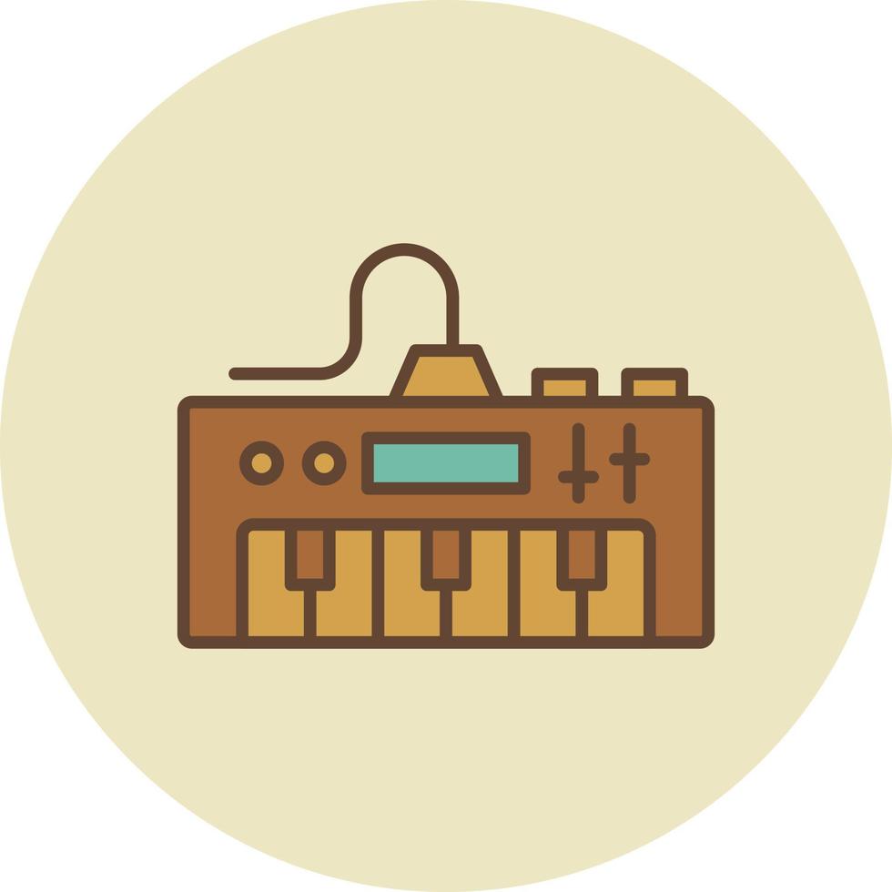elektrisch piano creatief icoon ontwerp vector