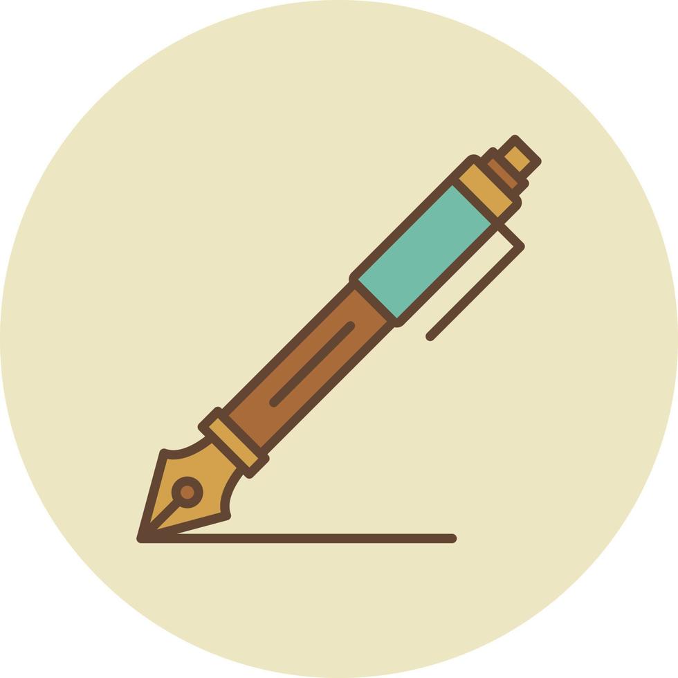 fontein pen creatief icoon ontwerp vector