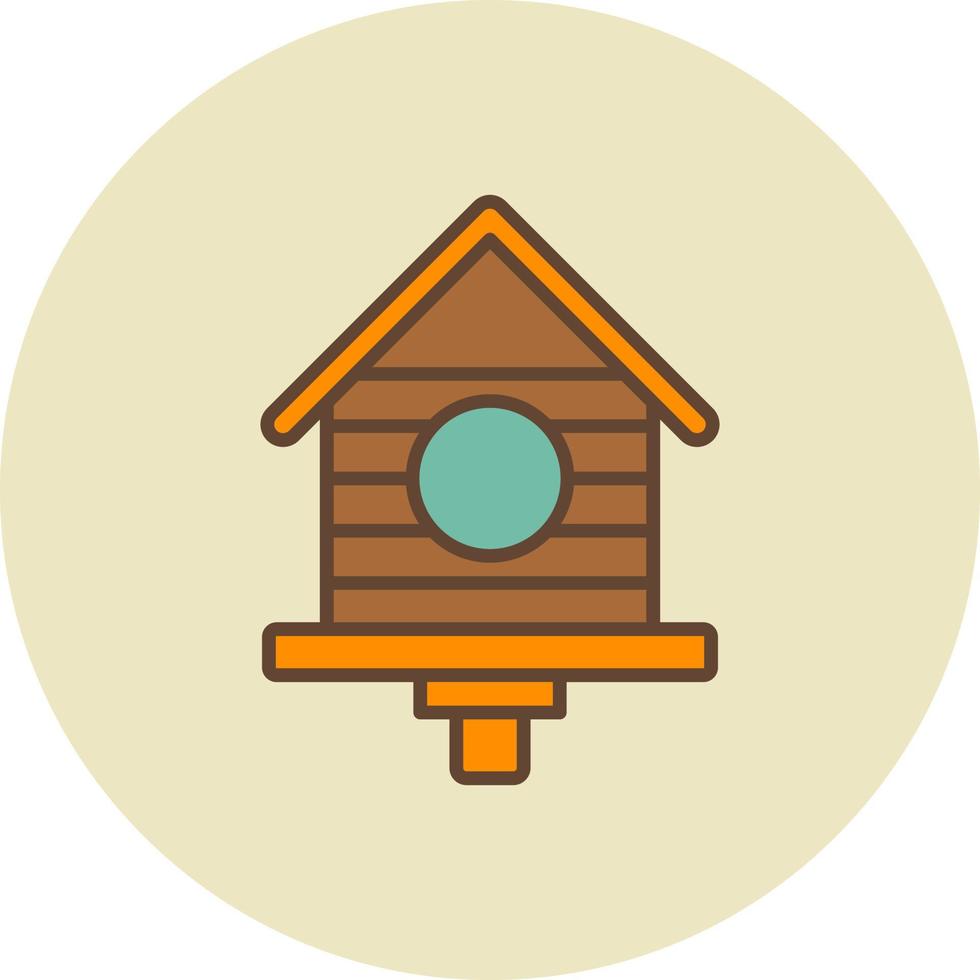 vogelhuisje creatief icoon ontwerp vector