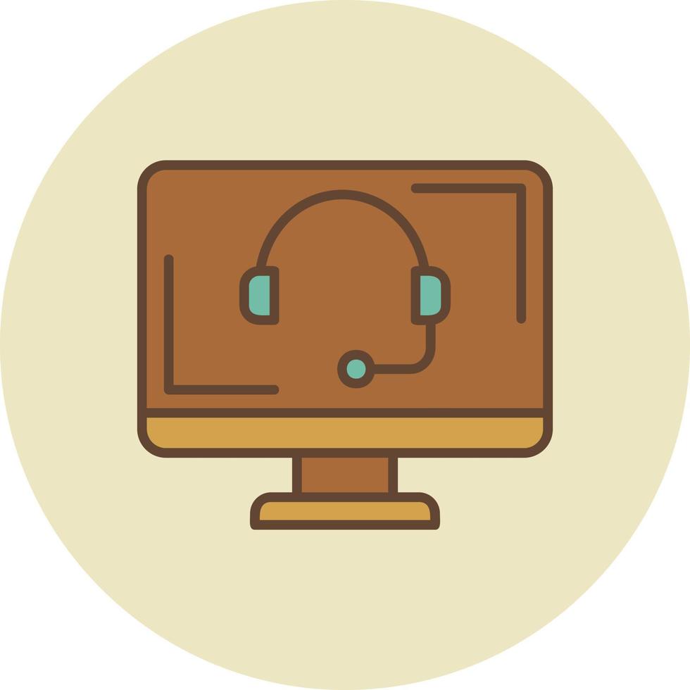 online onderhoud creatief icoon ontwerp vector