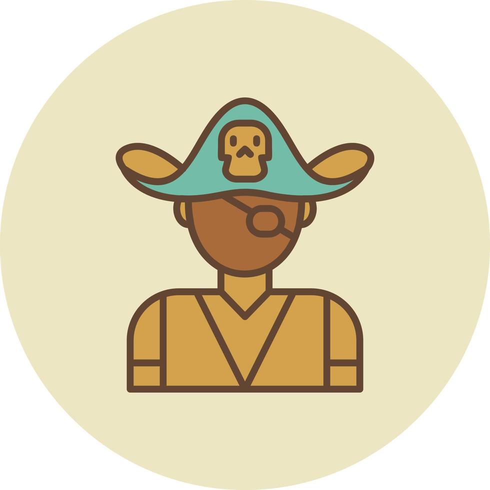 piraat creatief icoon ontwerp vector