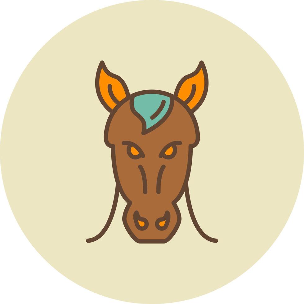 paard creatief icoon ontwerp vector