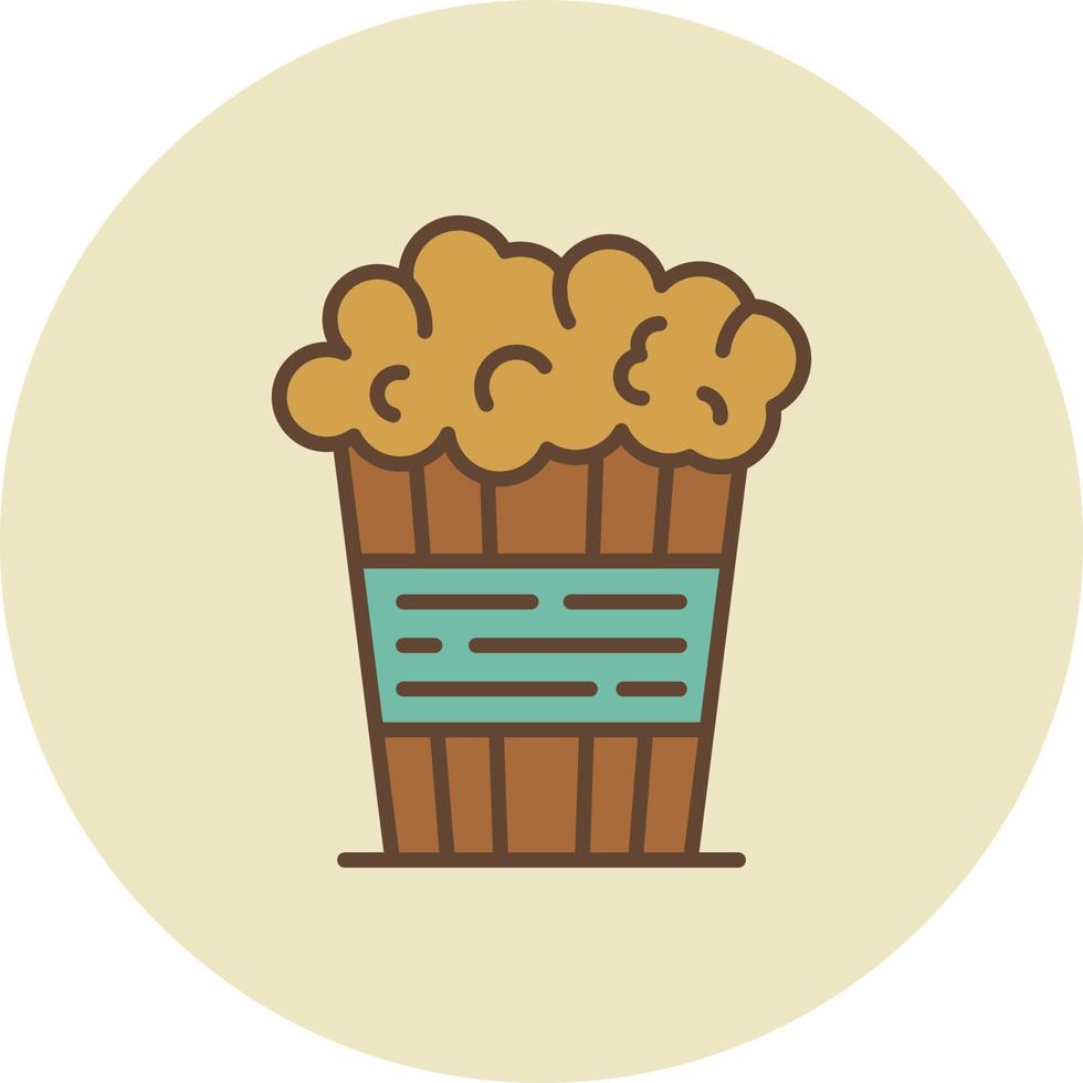 popcorn creatief icoon ontwerp vector