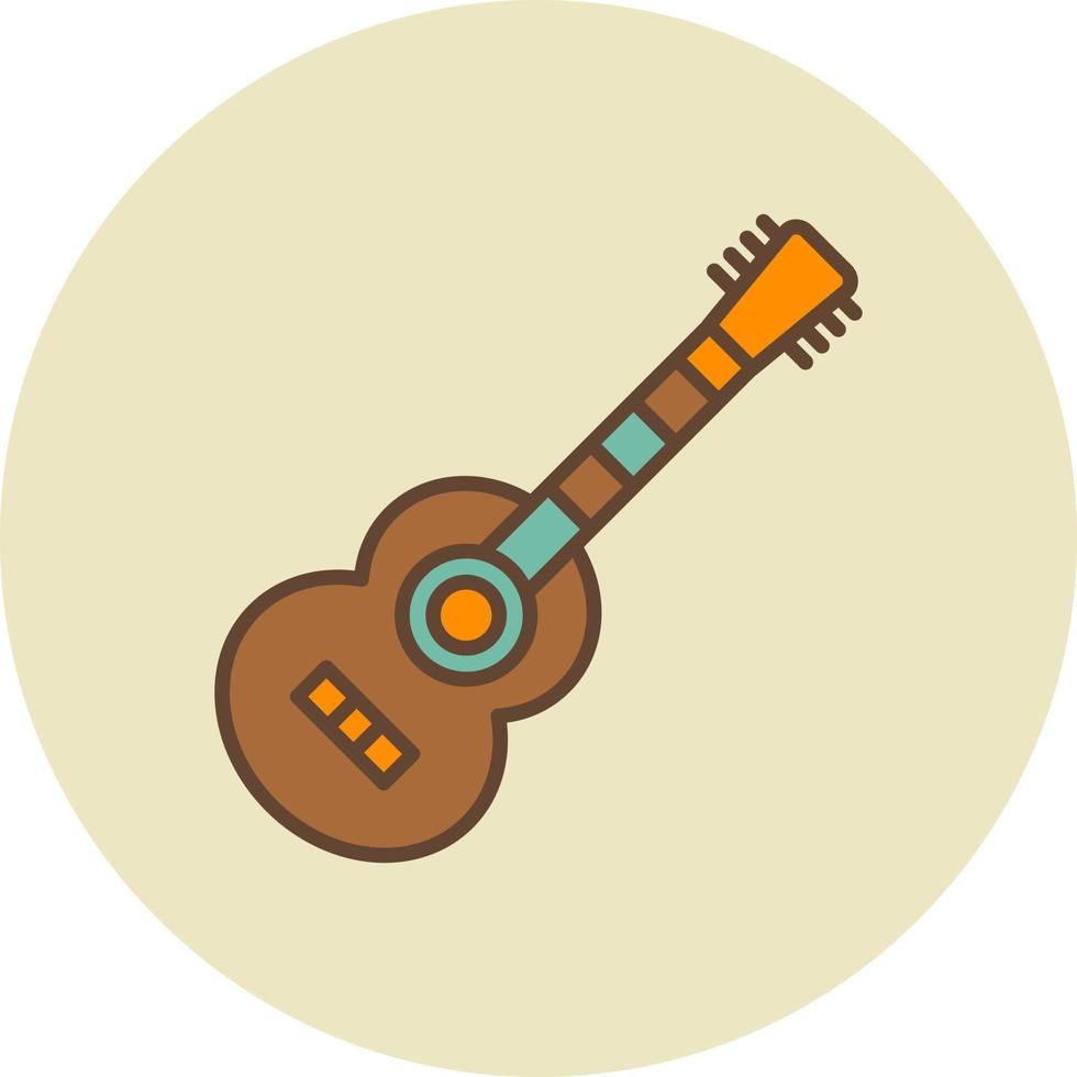 akoestisch gitaar creatief icoon ontwerp vector