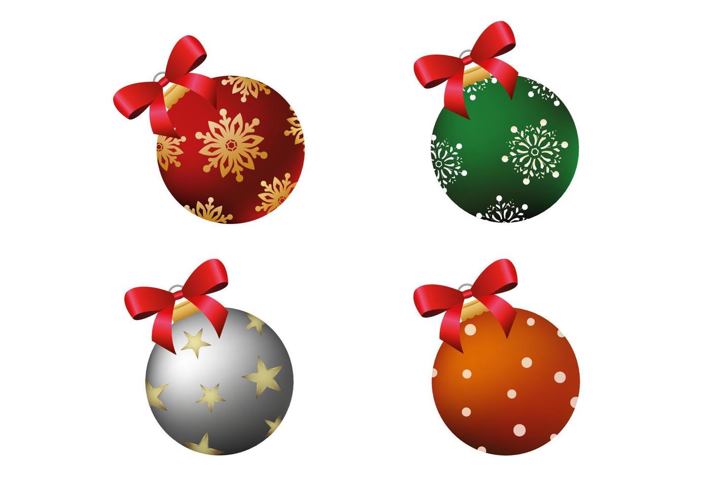 realistisch Kerstmis bal Aan wit achtergrond vector. Kerstmis decoratie vector