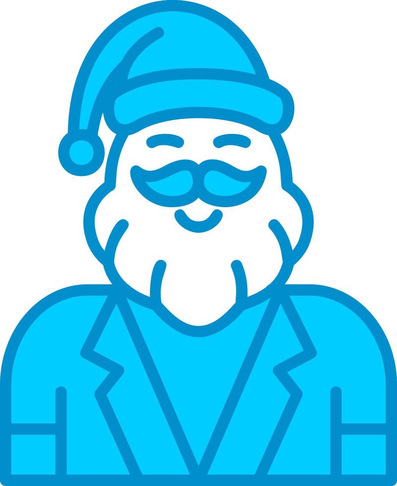 de kerstman claus creatief icoon ontwerp vector