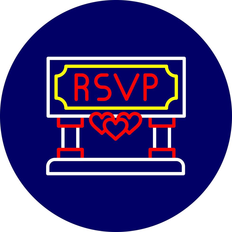 RSVP creatief icoon ontwerp vector