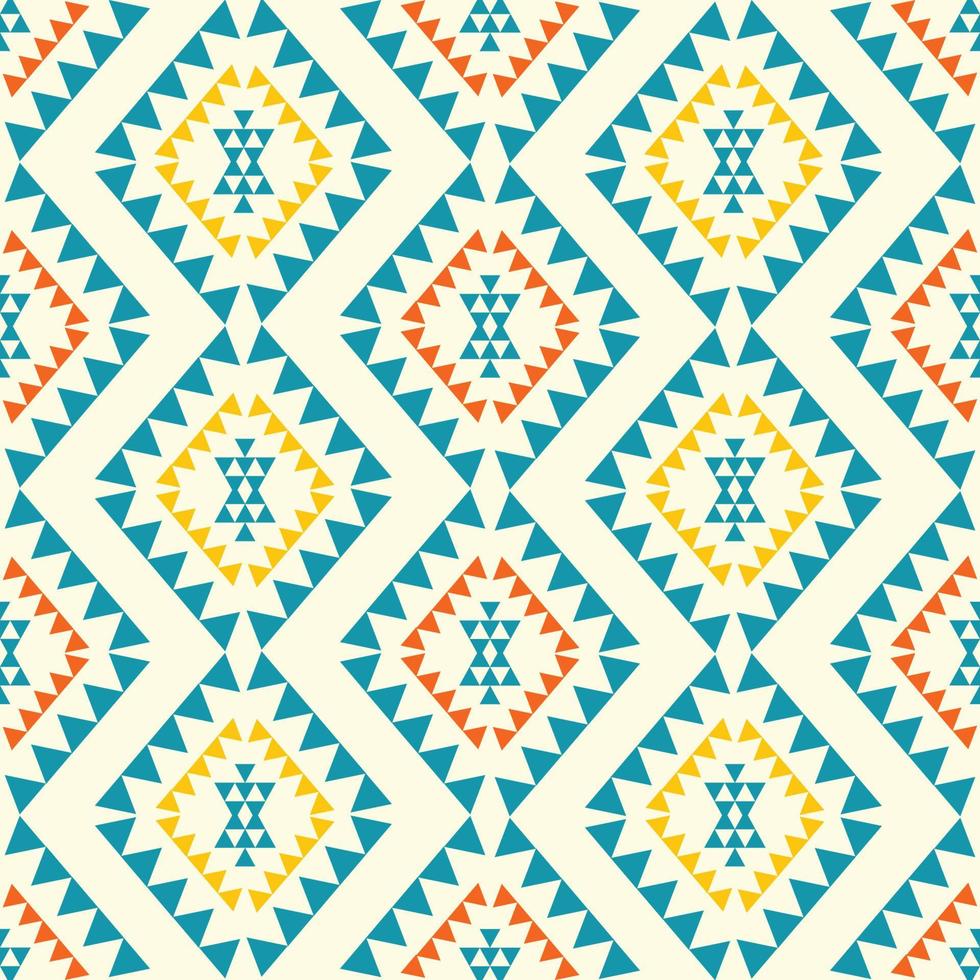 aztec Navajo kleurrijk diamant patroon. etnisch aztec Navajo kleurrijk ruit naadloos patroon achtergrond. etnisch zuidwesten patroon voor kleding stof, huis decoratie elementen, bekleding, inpakken. vector