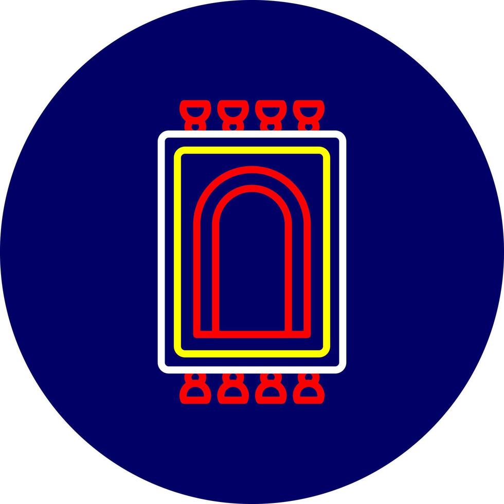 gebed tapijt creatief icoon ontwerp vector
