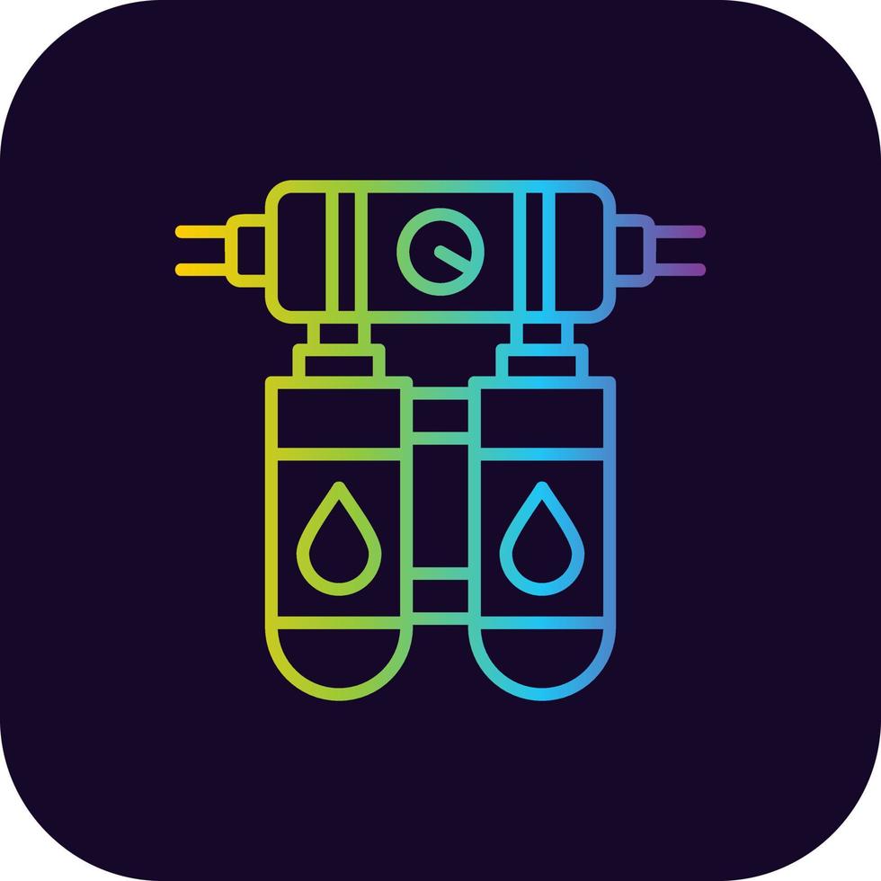 water filter creatief icoon ontwerp vector