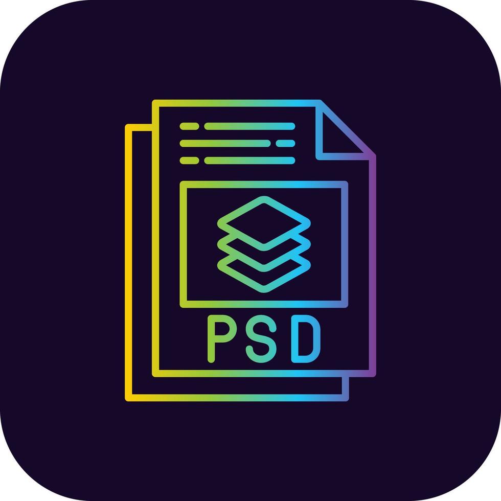 psd het dossier creatief icoon ontwerp vector