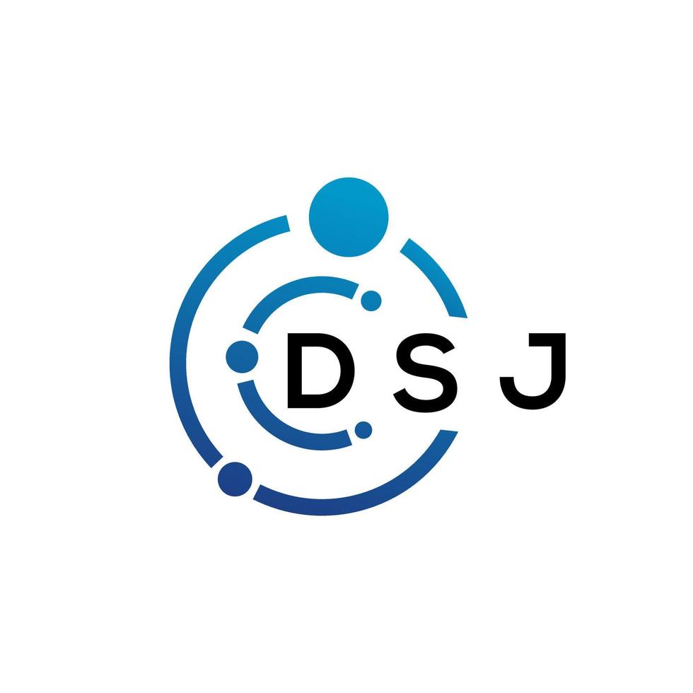 dsj brief logo ontwerp Aan wit achtergrond. dsj creatief initialen brief logo concept. dsj brief ontwerp. vector