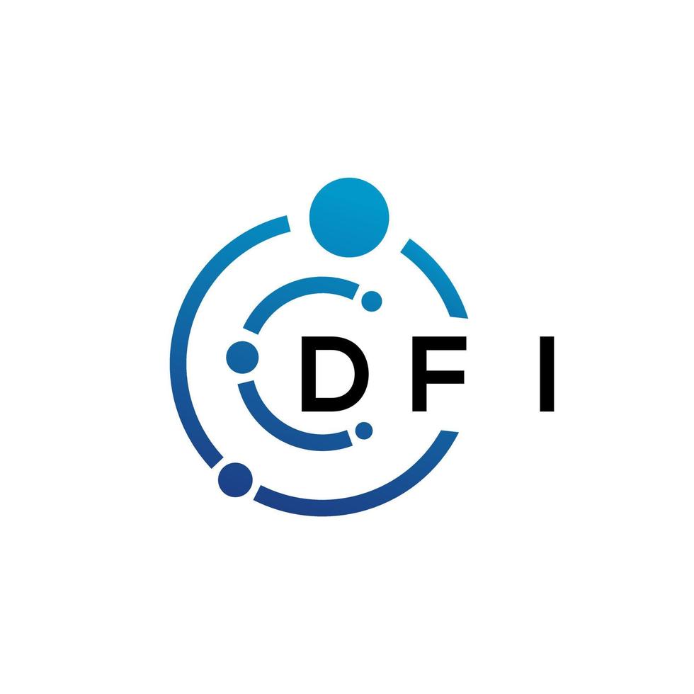 dfi brief logo ontwerp Aan wit achtergrond. dfi creatief initialen brief logo concept. dfi brief ontwerp. vector