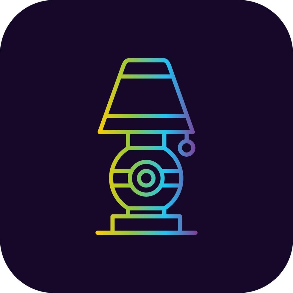 bureau lamp creatief icoon ontwerp vector