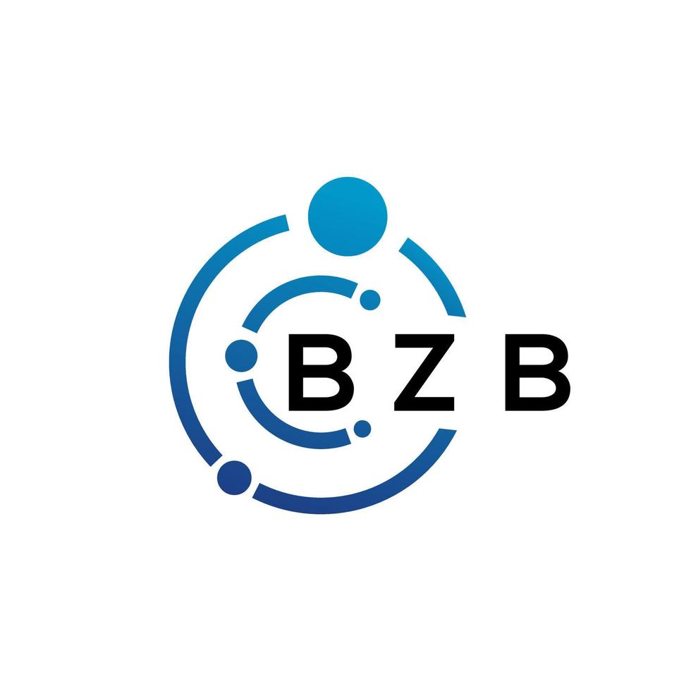 bzb brief logo ontwerp Aan wit achtergrond. bzb creatief initialen brief logo concept. bzb brief ontwerp. vector