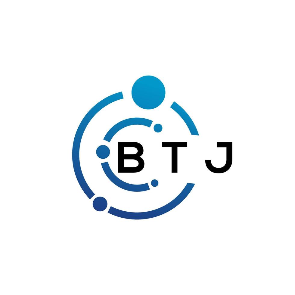 btj brief logo ontwerp Aan wit achtergrond. btj creatief initialen brief logo concept. btj brief ontwerp. vector