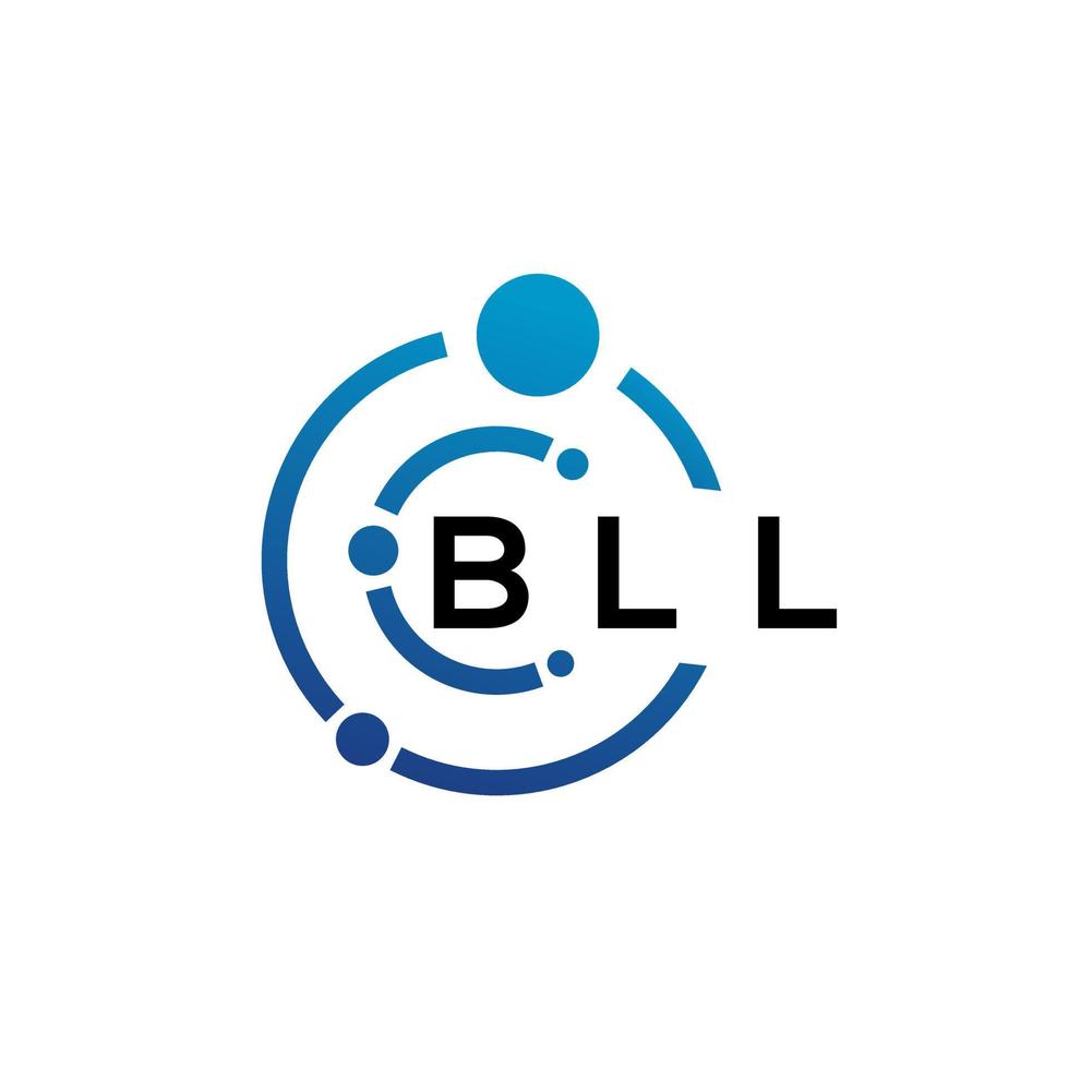 bll brief logo ontwerp Aan wit achtergrond. bll creatief initialen brief logo concept. bll brief ontwerp. vector