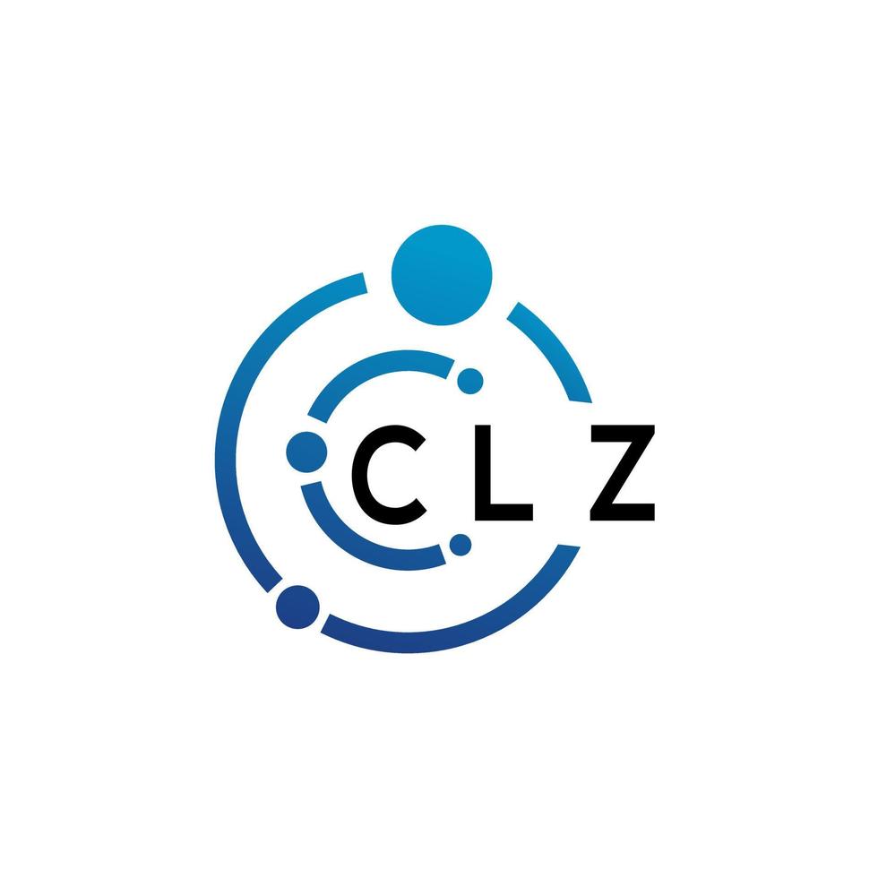 clz brief logo ontwerp Aan wit achtergrond. clz creatief initialen brief logo concept. clz brief ontwerp. vector