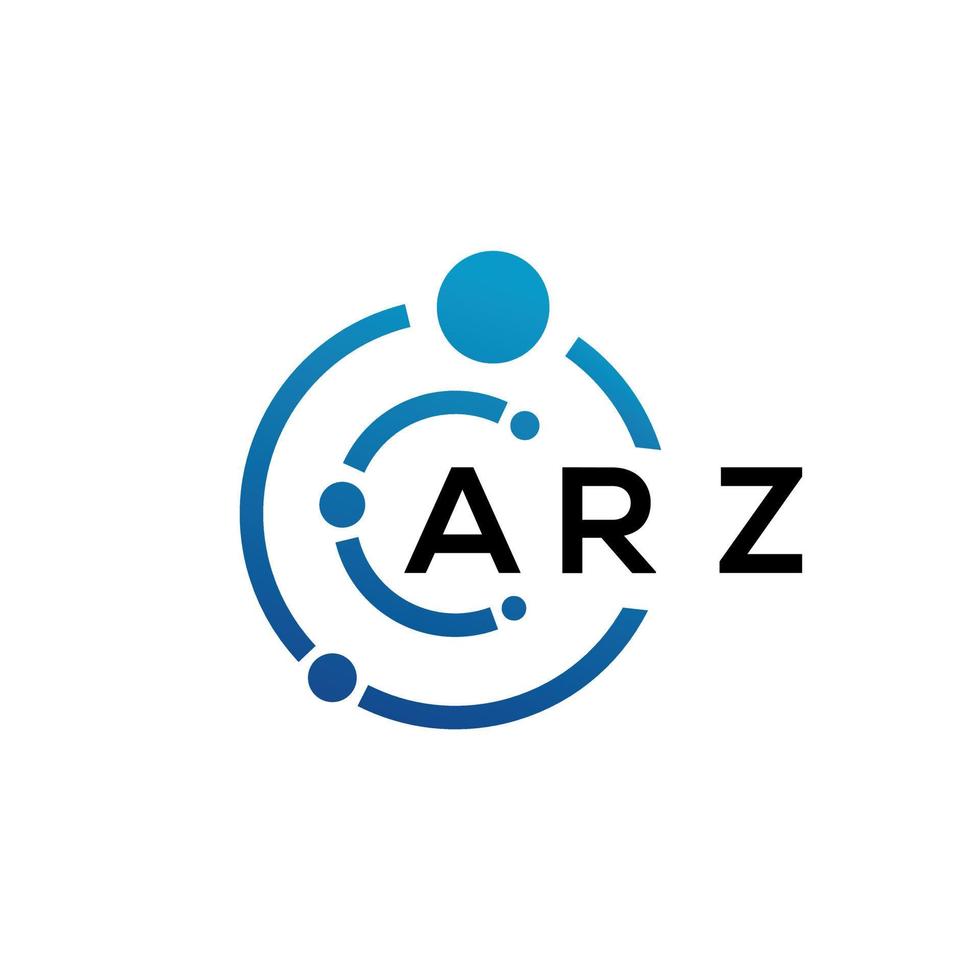 arz brief logo ontwerp op zwarte achtergrond. arz creatieve initialen brief logo concept. arz brief ontwerp. vector