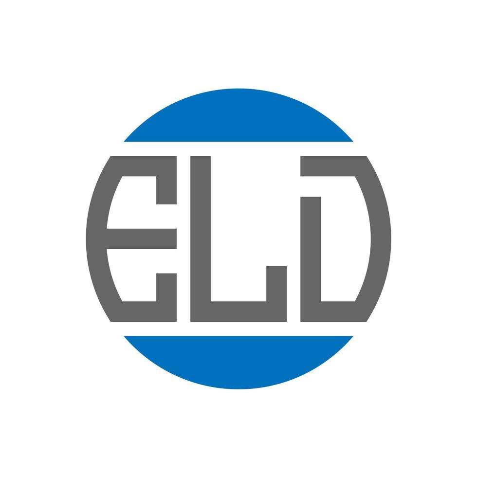 eld brief logo ontwerp Aan wit achtergrond. eld creatief initialen cirkel logo concept. eld brief ontwerp. vector