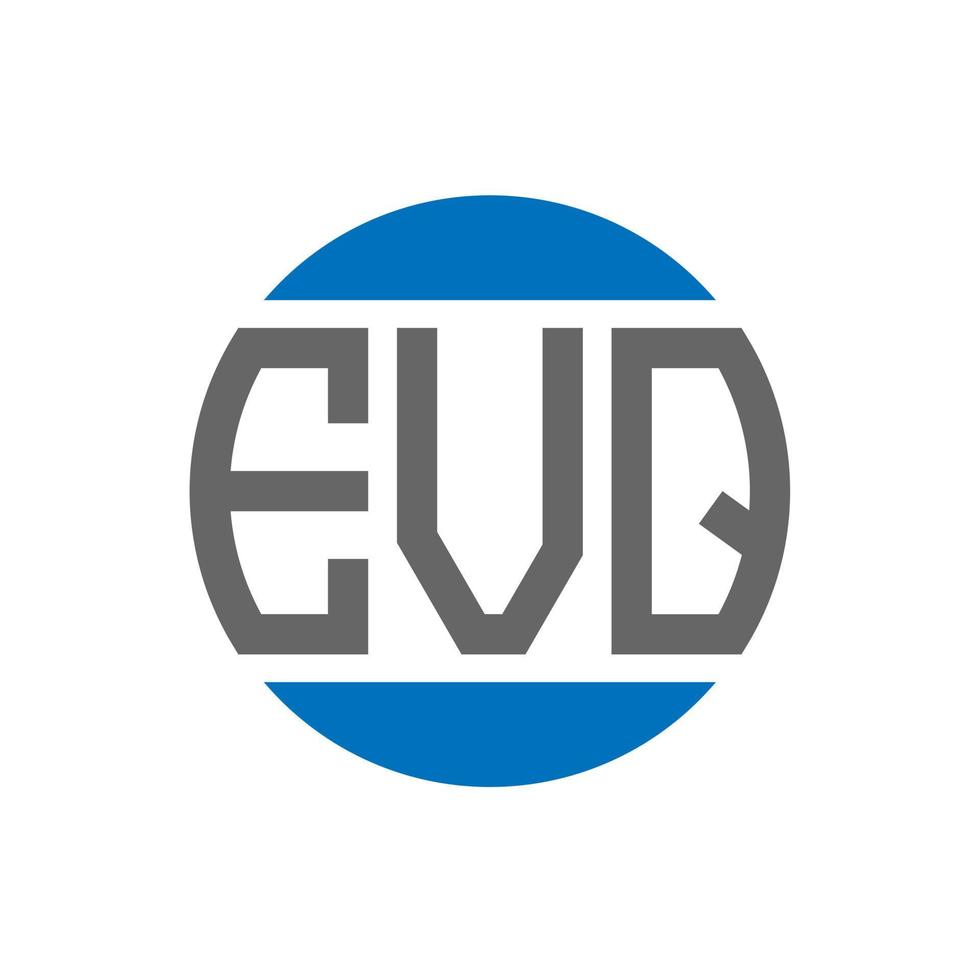 evq brief logo ontwerp Aan wit achtergrond. evq creatief initialen cirkel logo concept. evq brief ontwerp. vector