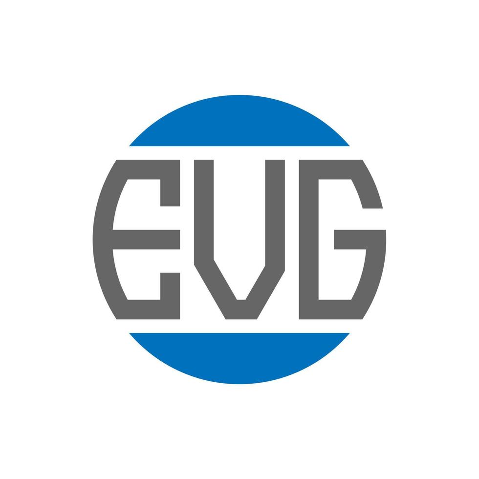 evg brief logo ontwerp Aan wit achtergrond. evg creatief initialen cirkel logo concept. evg brief ontwerp. vector