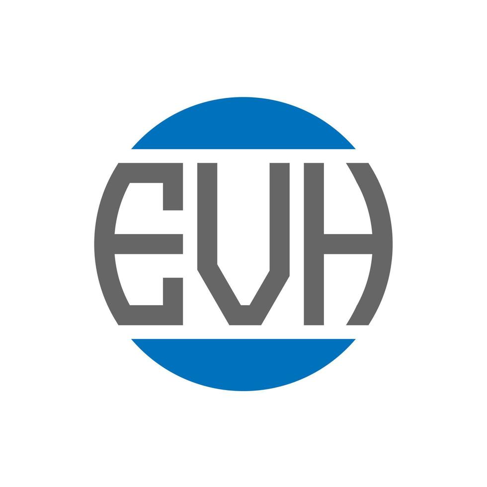 evh brief logo ontwerp Aan wit achtergrond. evh creatief initialen cirkel logo concept. evh brief ontwerp. vector