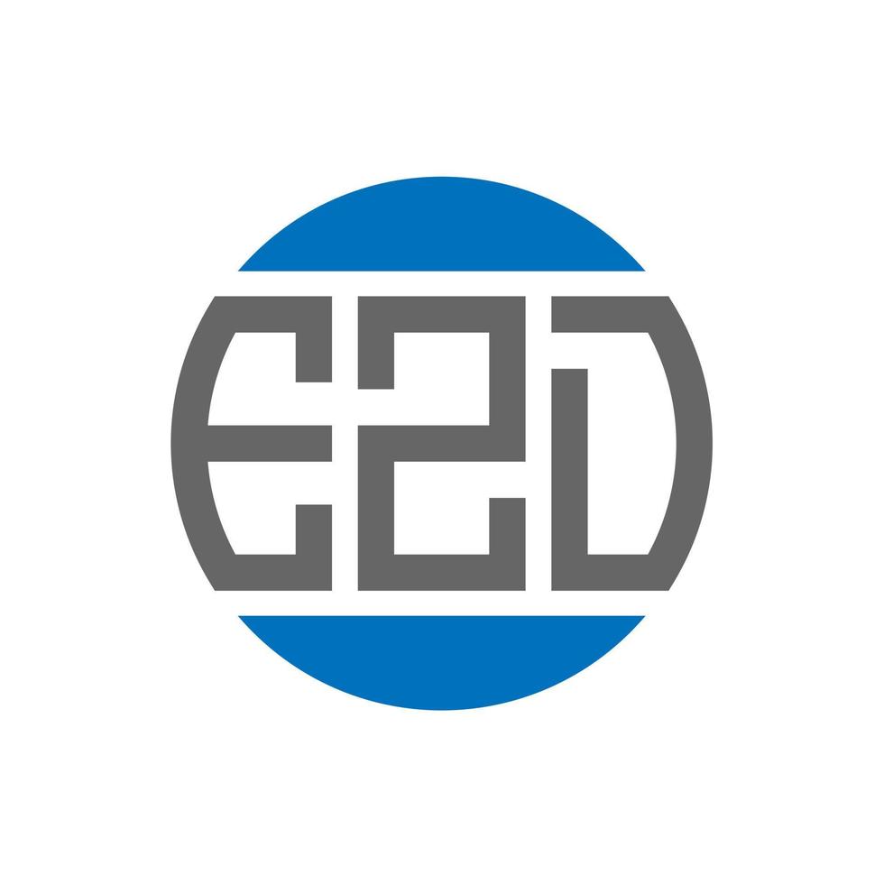 ezd brief logo ontwerp Aan wit achtergrond. ezd creatief initialen cirkel logo concept. ezd brief ontwerp. vector