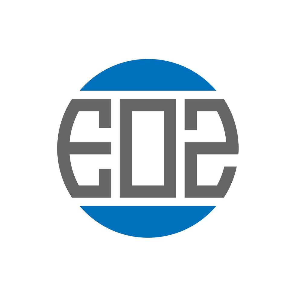 eoz brief logo ontwerp Aan wit achtergrond. eoz creatief initialen cirkel logo concept. eoz brief ontwerp. vector